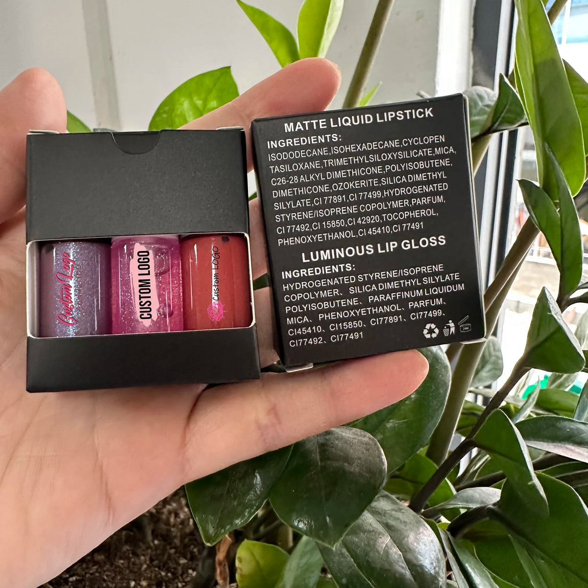 lipgloss set lipstick kit vegan moisturizing shimmer matte and glossy 3pcs lipgloss set for makeup