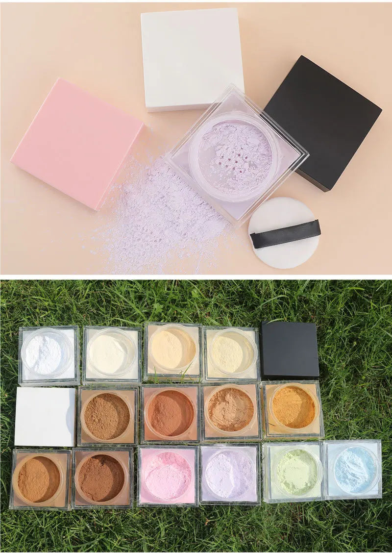 face makeup oil control setting powder oil control waterproof translucent loose setting powder