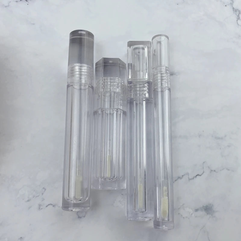 cosmetic plastic lipgloss bottle 6ml empty lip gloss container clear lipgloss tube