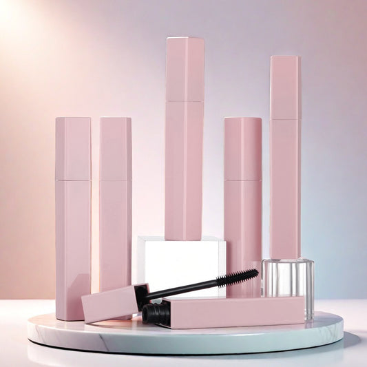 4D fiber waterproof volumizing mascara pink tube