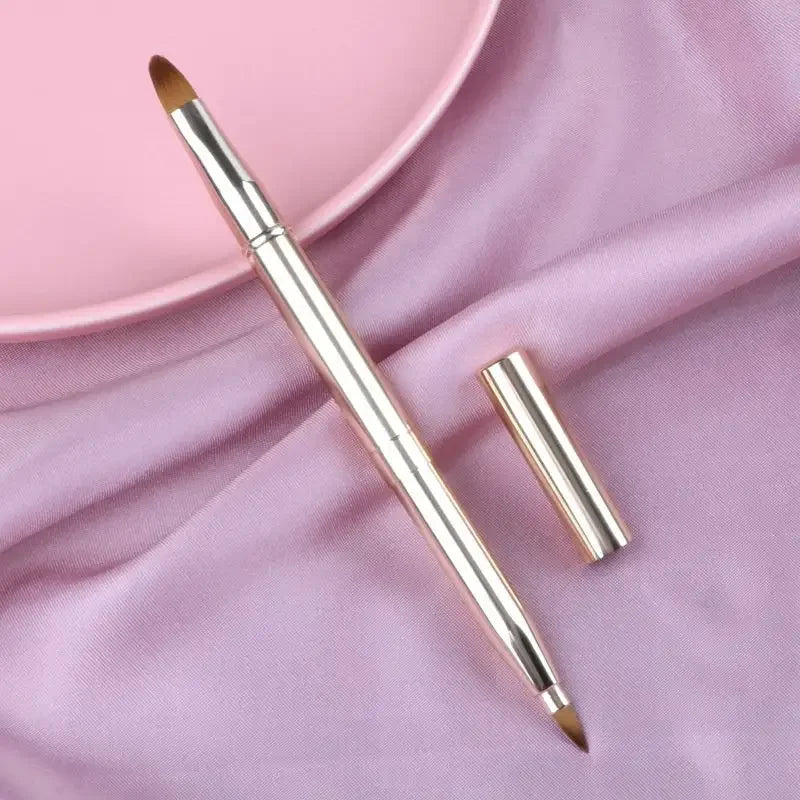 makeup lip brush mini small lip gloss brush balm lipstick applicator double sided retractable lip liner brush