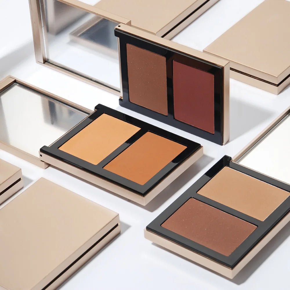 face make up high pigment bronzer palette luxury waterproof vegan powder concealer cream contour palette