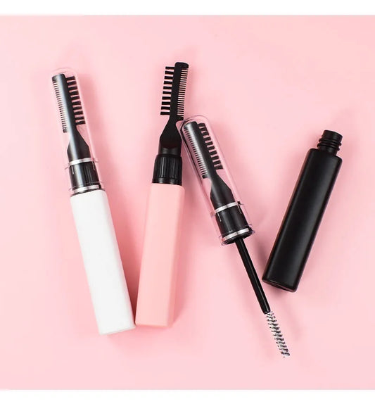 pink white black tube brow gel waterproof clear white gel eyebrow sculpting gel wax with brush