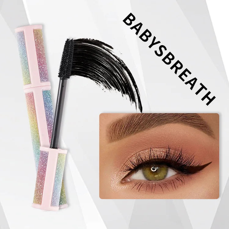 glitter mascara packaging long lasting waterproof fiber mascara makeup