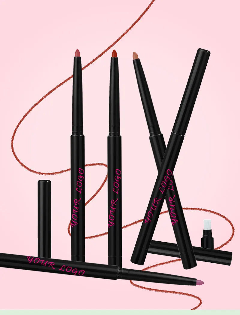 lip cosmetics 24 colors lipliner pencil high pigmented waterproof soft matte lip liner