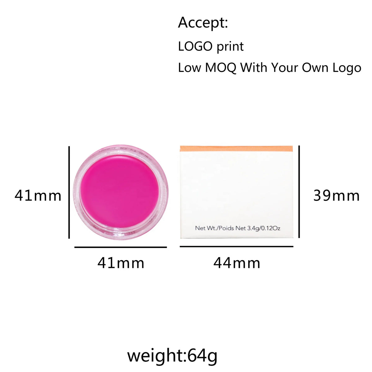 professional cream blush 6 color blusher cruelty free waterproof blush makeup