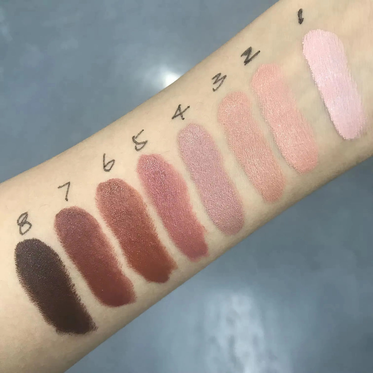 lip makeup 8 colors nude lipstick long lasting high pigment smooth matte lipstick