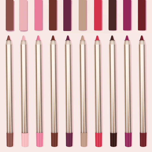 matte lip liner pencil waterproof long lasting high pigment smooth cruelty free natural lip liner pen