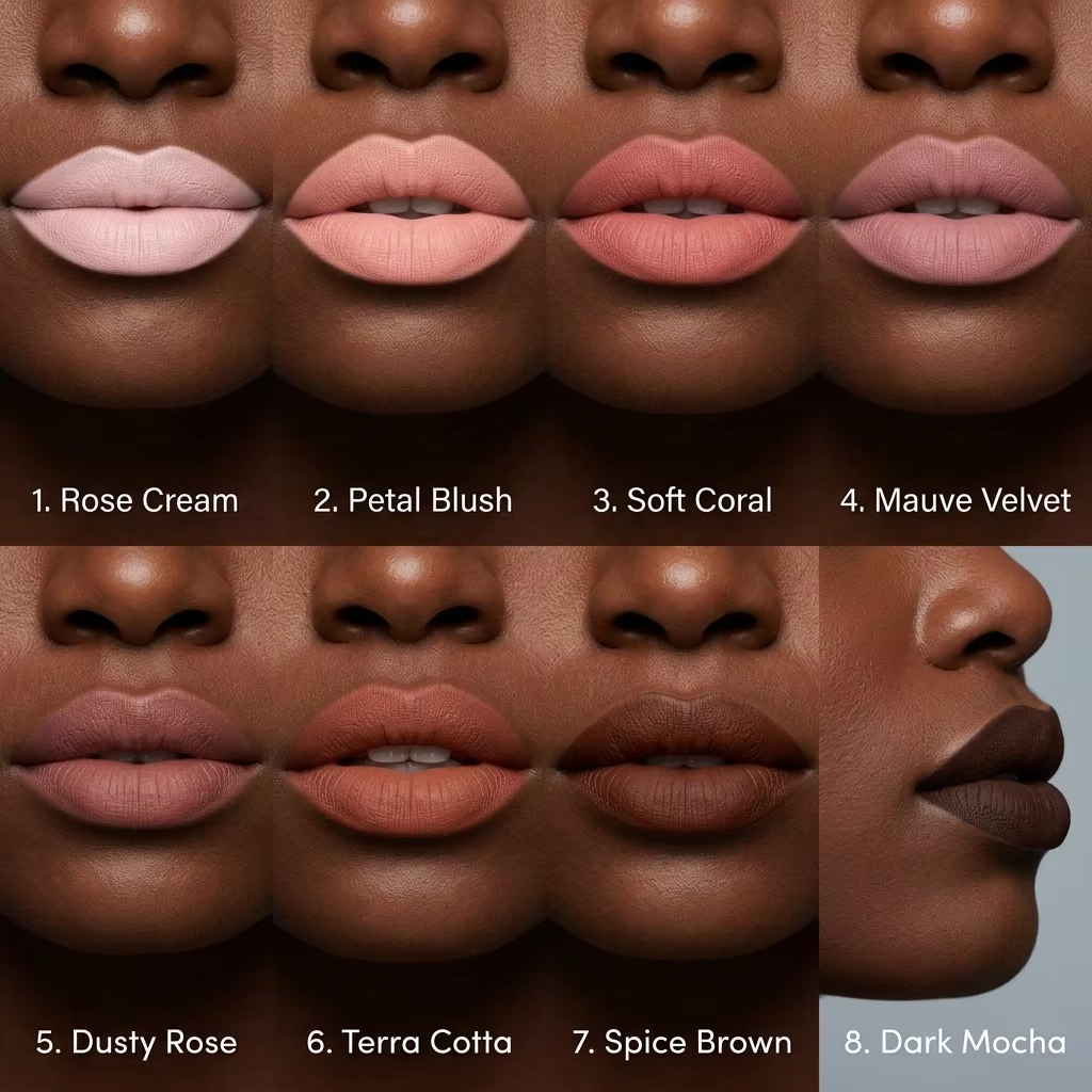 Matte Lipstick Waterproof Long-Lasting Solid Lip Color 5g Cruelty-Free