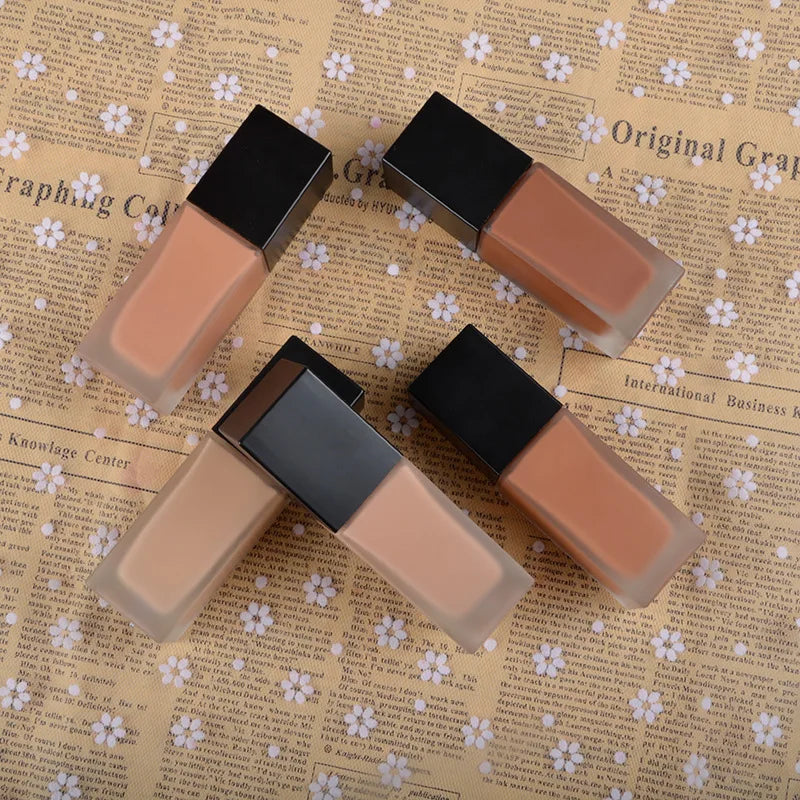 hydrating liquid face makeup foundation for black women waterproof full coverage makeup foundation