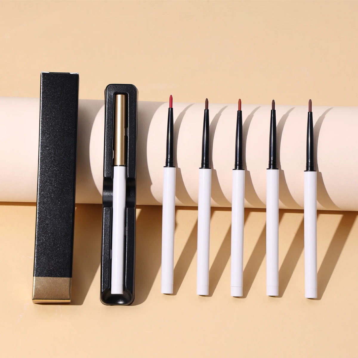 high pigment 7-color smooth eye liner waterproof white eyeliner pen high pigment creamy gel eyeliner