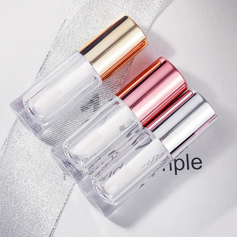 lipgloss packaging bottle container with brush plastic lip gloss cosmetic empty tube