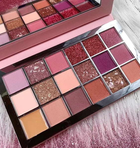 18-color nude pink vegan eyeshadow palette