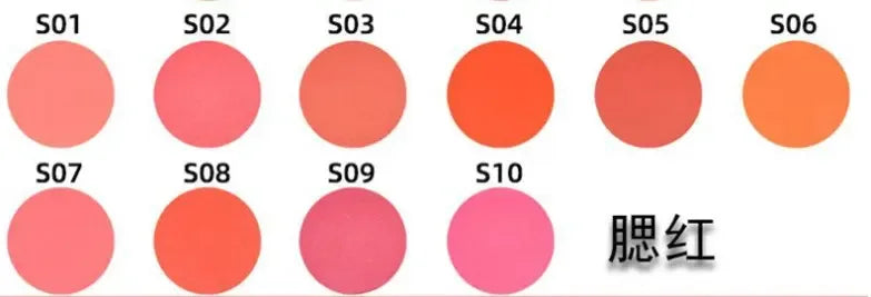 gradient color 2 in 1 blush and highlight palette natural makeup blush palette