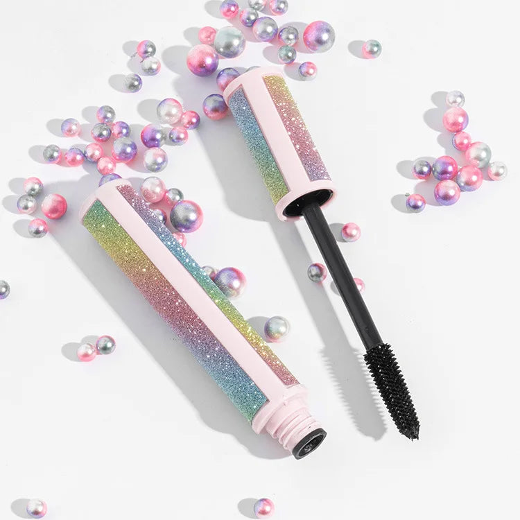 glitter mascara packaging long lasting waterproof fiber mascara makeup