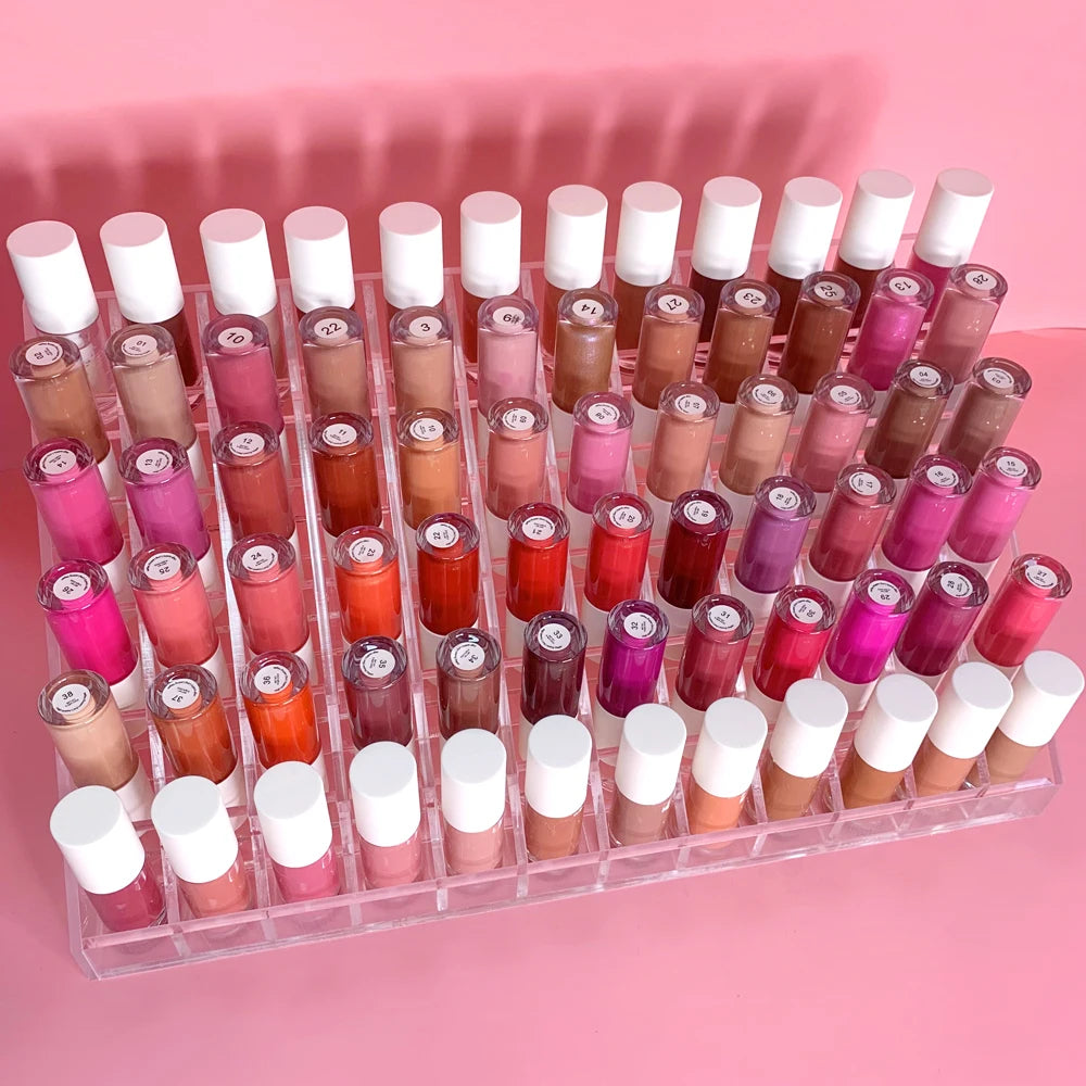 your multi-color round tube liquid lipstick non-transferring vegan matte lip gloss