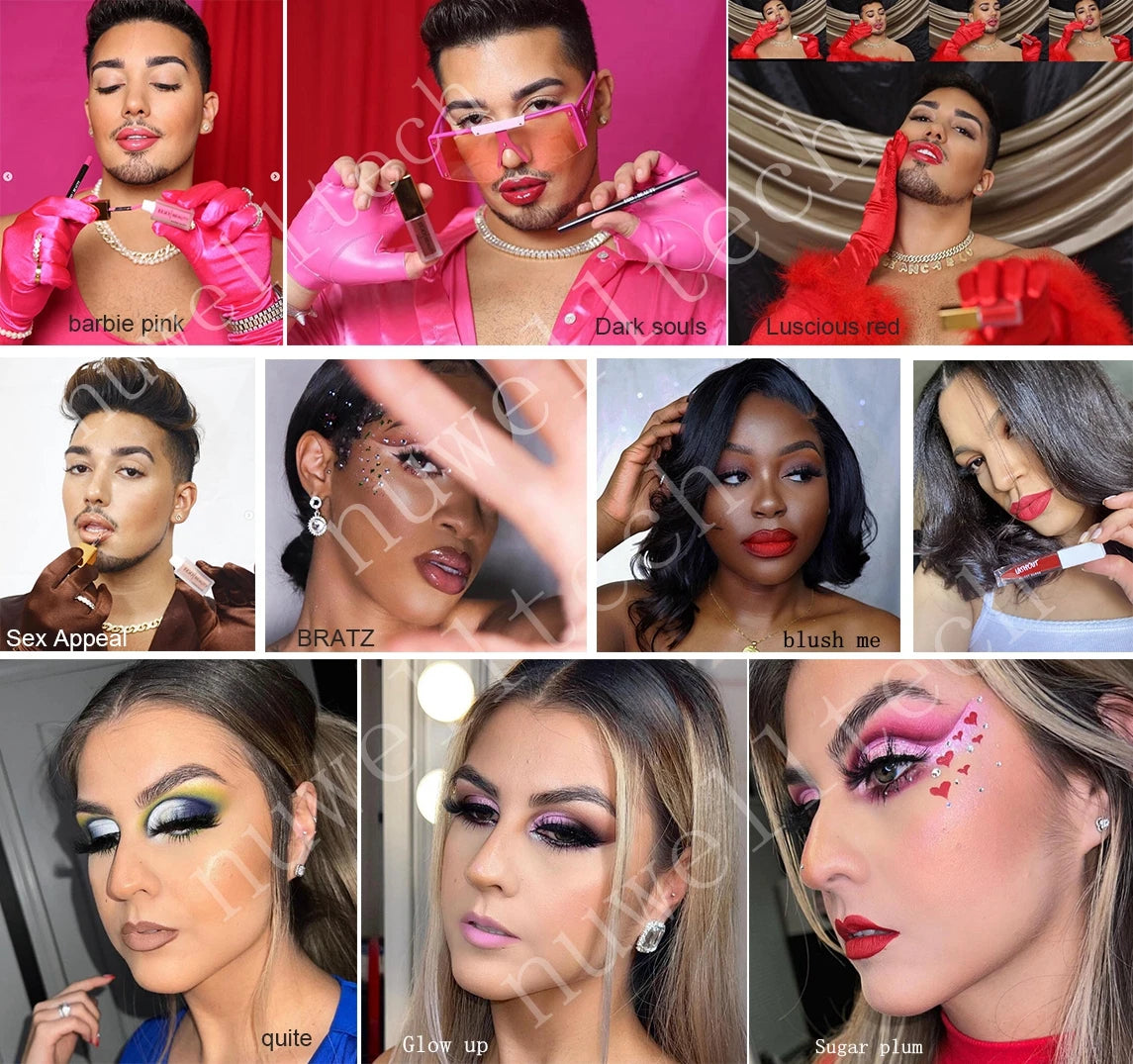 lipsticks shine glitter vegan cosmetics lip gloss moisturizing lipgloss lip gloss