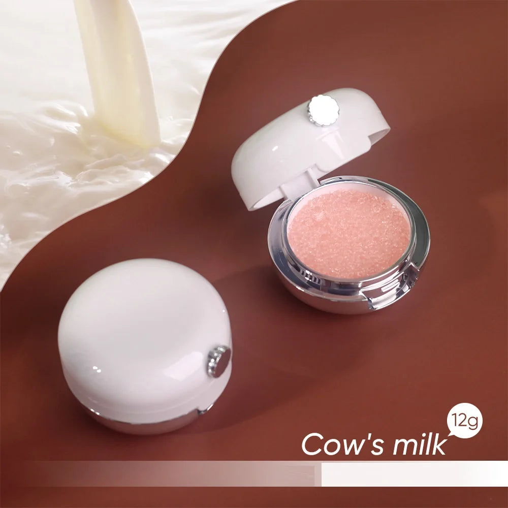 moisturizing lip scrub and mask with brush lips care makeup fruit flavor lip mask