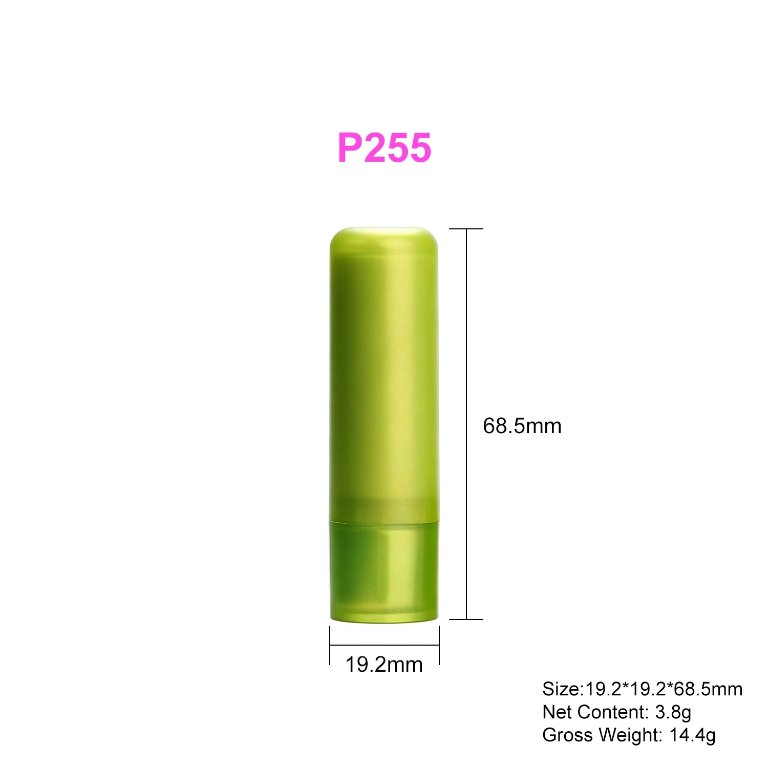 Aloe temperature color-changing lip balm green