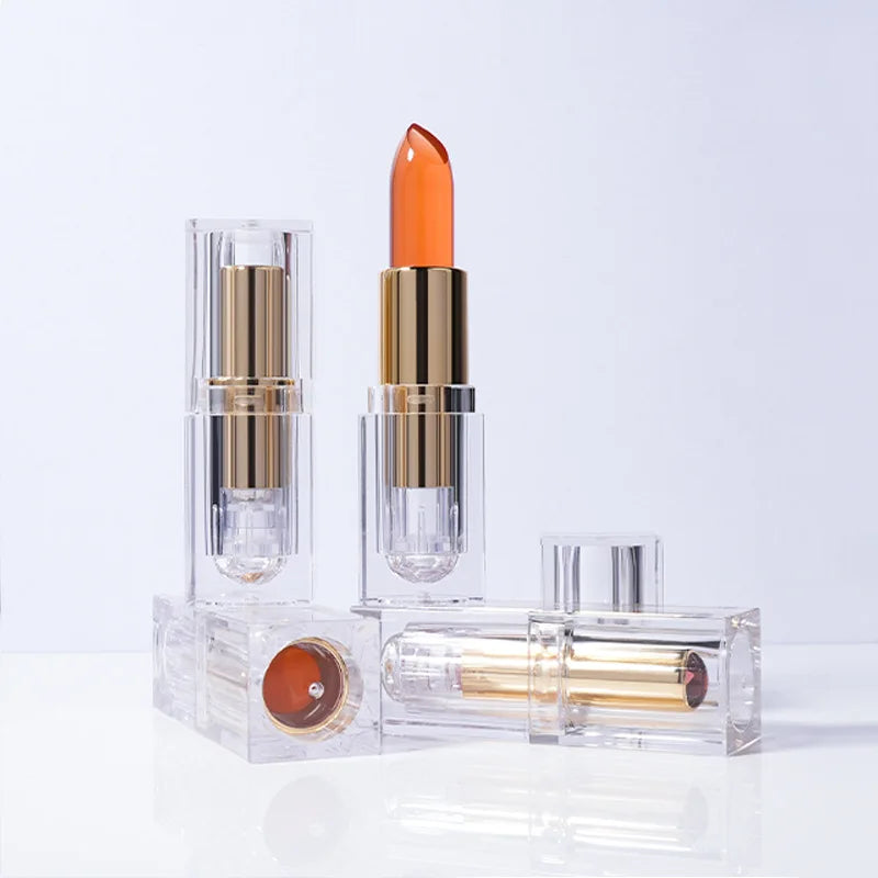 professional lip makeup jelly crystal lipsticks color changing lipsticks with different ph