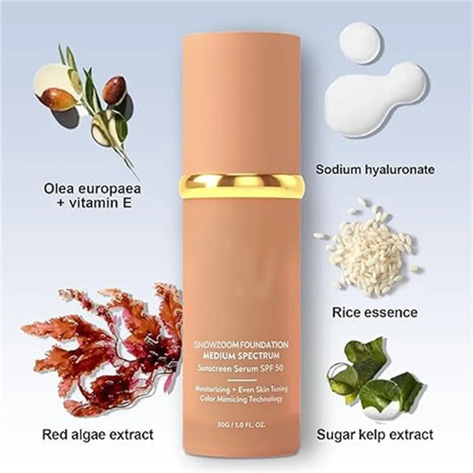 Color-changing liquid foundation