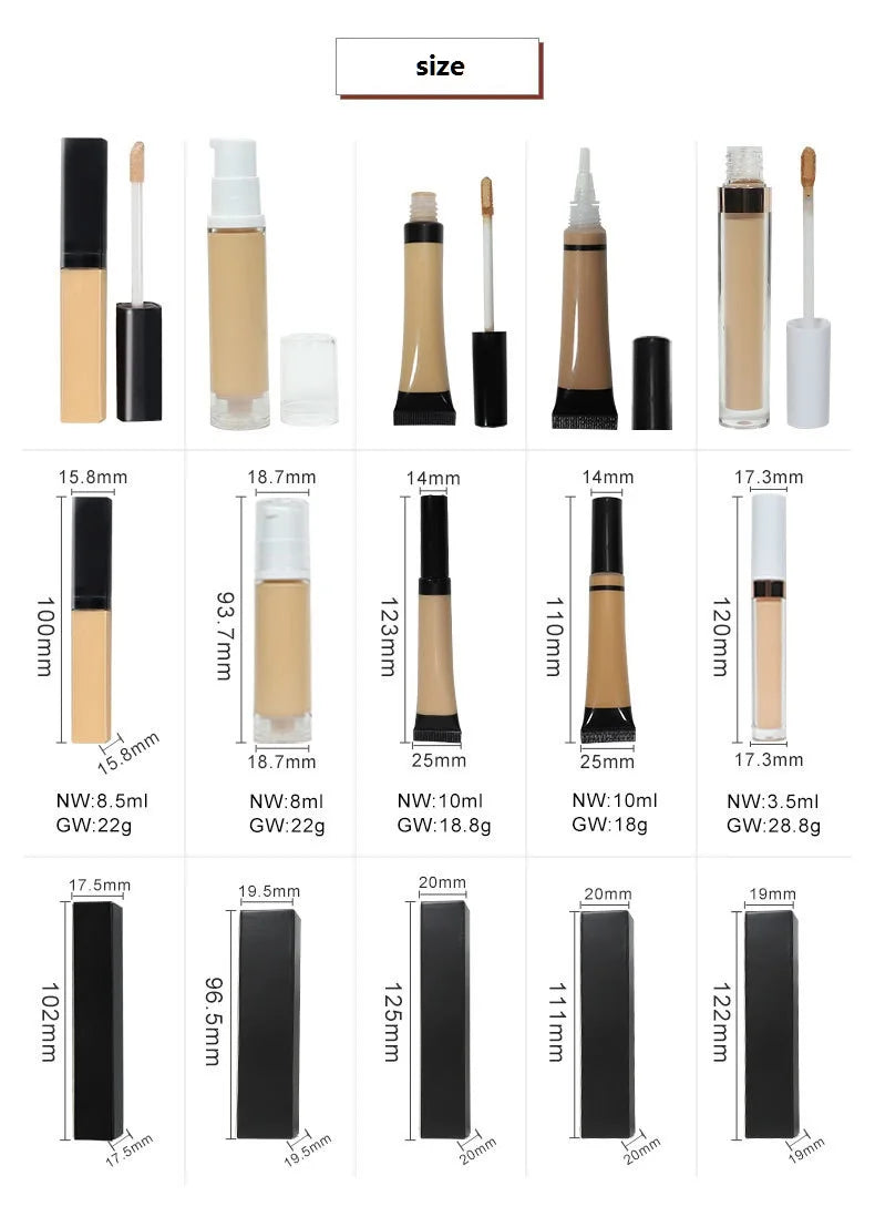 Oil-free liquid concealer in 22 colors