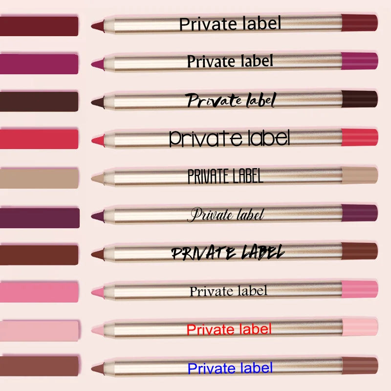 matte natural lip liner high pigment 15colors creamy lipliner pencil
