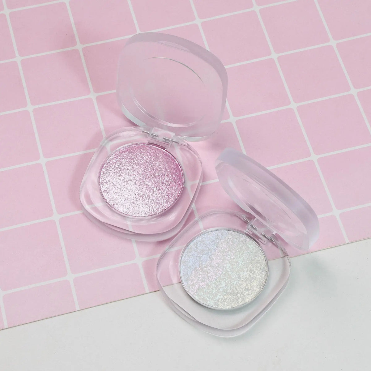 professional cruelty-free highlighter pressed powder shimmer diamond vegan mineral body face makeup highlighter palette
