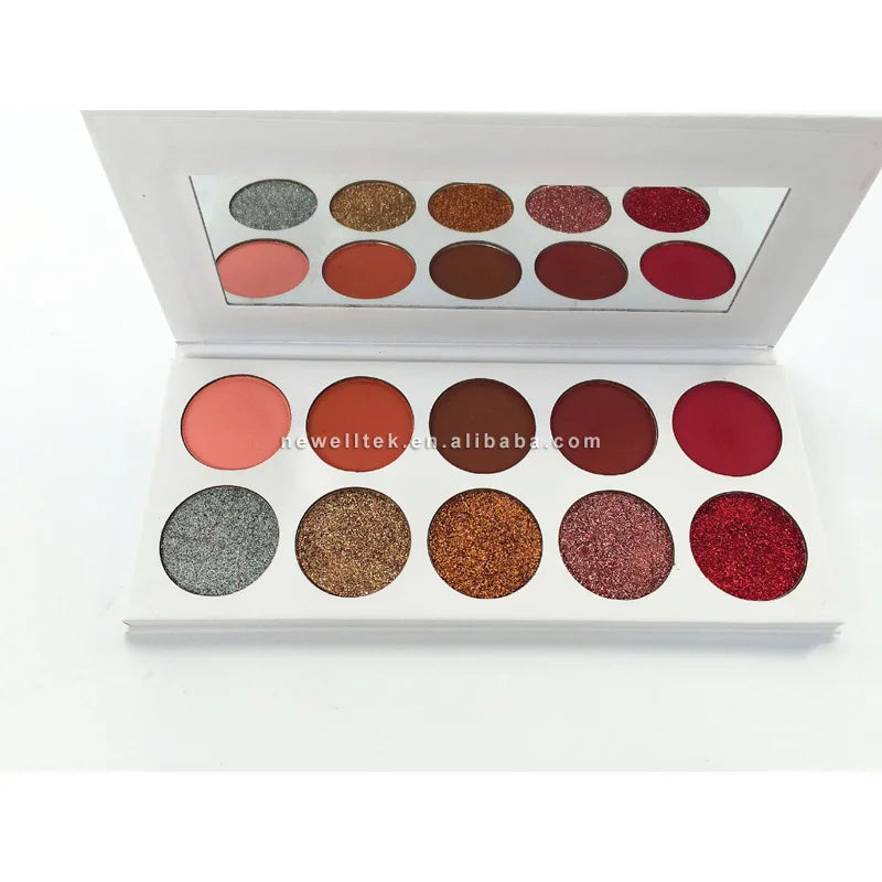 multi color makeup eye shadow palette matte 12 color natural metallic shimmer eye shadow palette