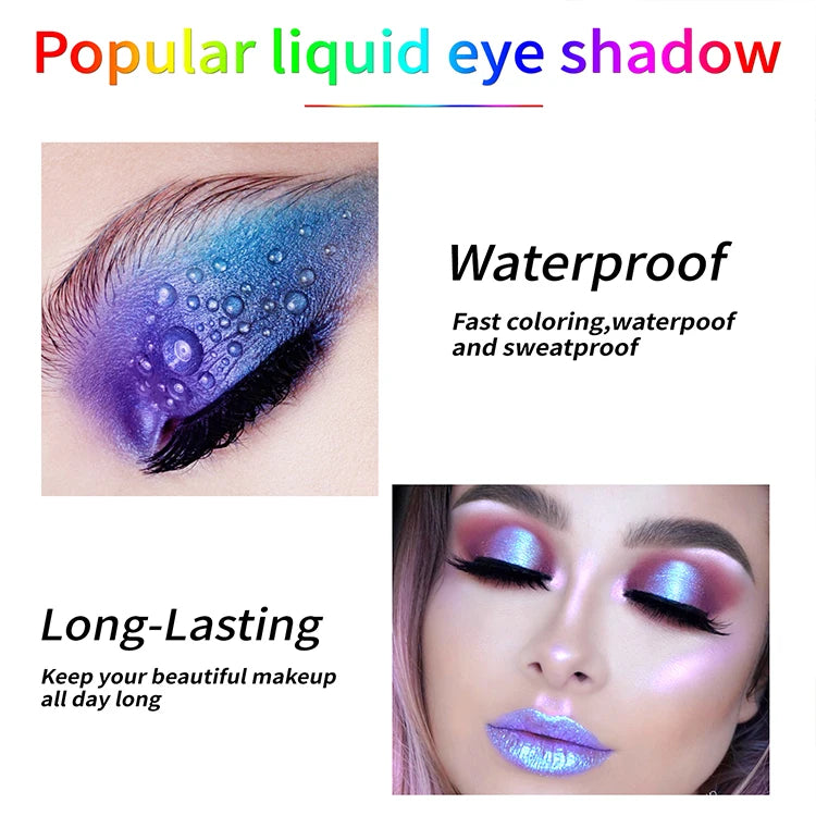 Chameleon liquid multichrome eyeshadow, 25 colors