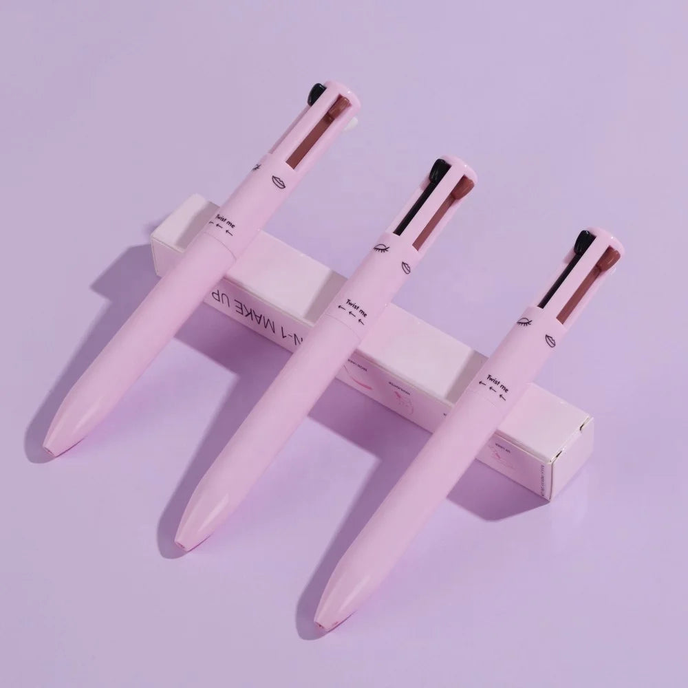 4in1 make up pen rotatable lipliner highlighter eyeliner eyebrow pencil cruelty free