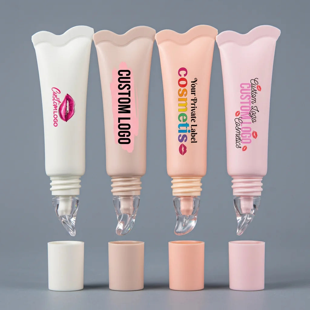 14ml empty soft squeeze lip oil lipgloss lip gloss tube plastic applicator lip balm tube plastic packaging