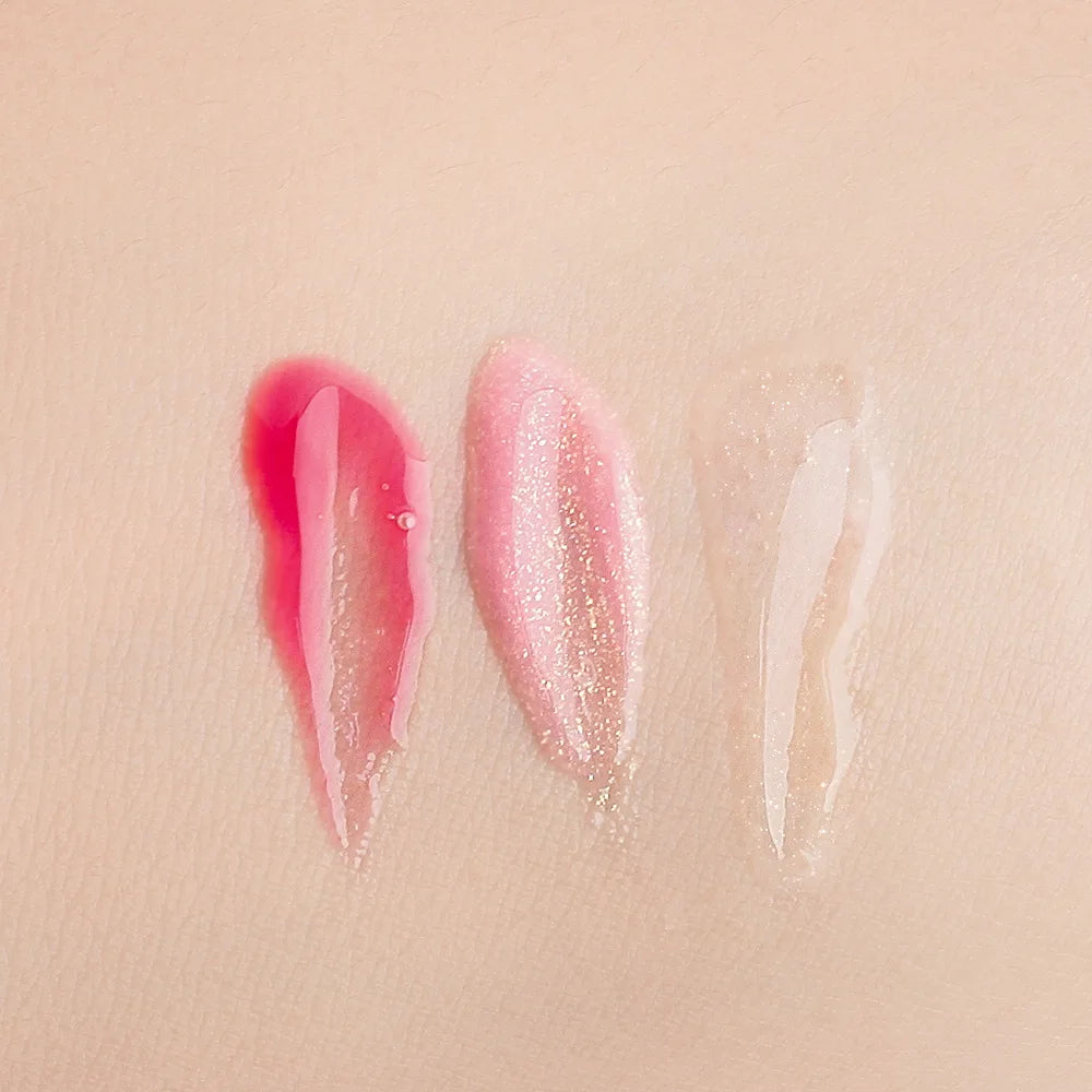 popular style cosmetics 3 colors clear tube long lasting waterproof high pigmented 2 in 1 lip gloss blush