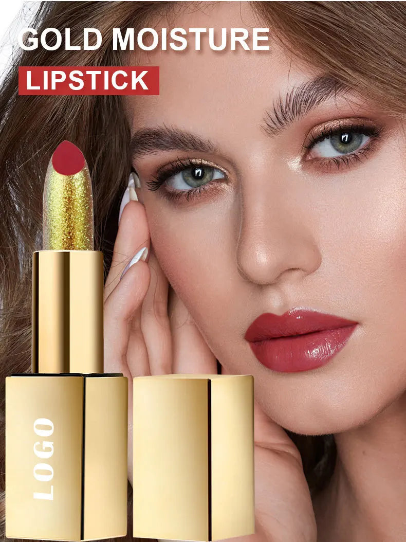 lip beauty multi-color gold tube high pigment glossy finish matte lipstick
