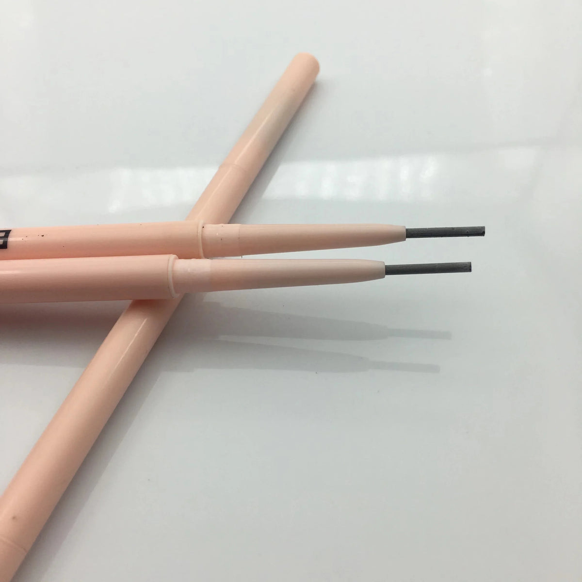 brow pencil double head automatic waterproof pink tube thin eyebrow pencil