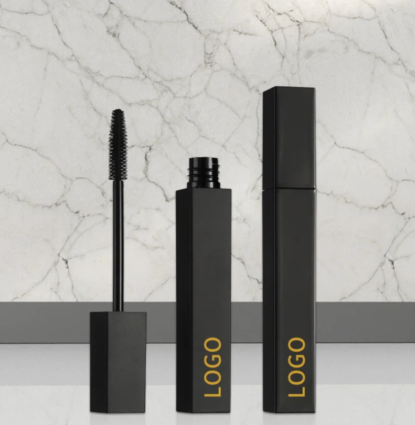 square black waterproof long lasting maquillage makeup organic vegan eyelash mascara