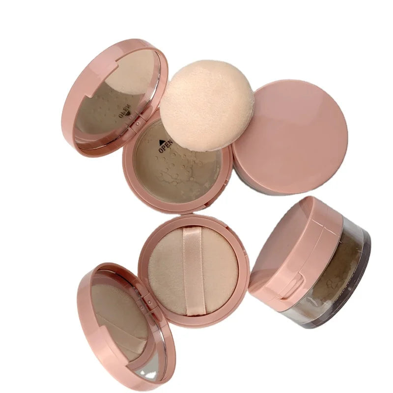 own brand long lasting makeup face loose powder waterproof natural mineral loose setting powder