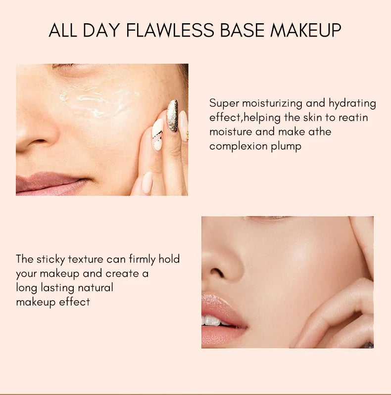 your brand long lasting matte liquid foundation makeup base waterproof face primer with moisturizer makeup