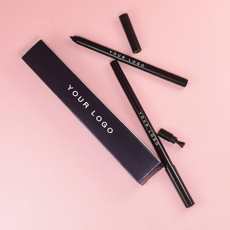5 colors eyeliner pen with sharpener black brown red waterproof long lasting gel eyeliner pencil