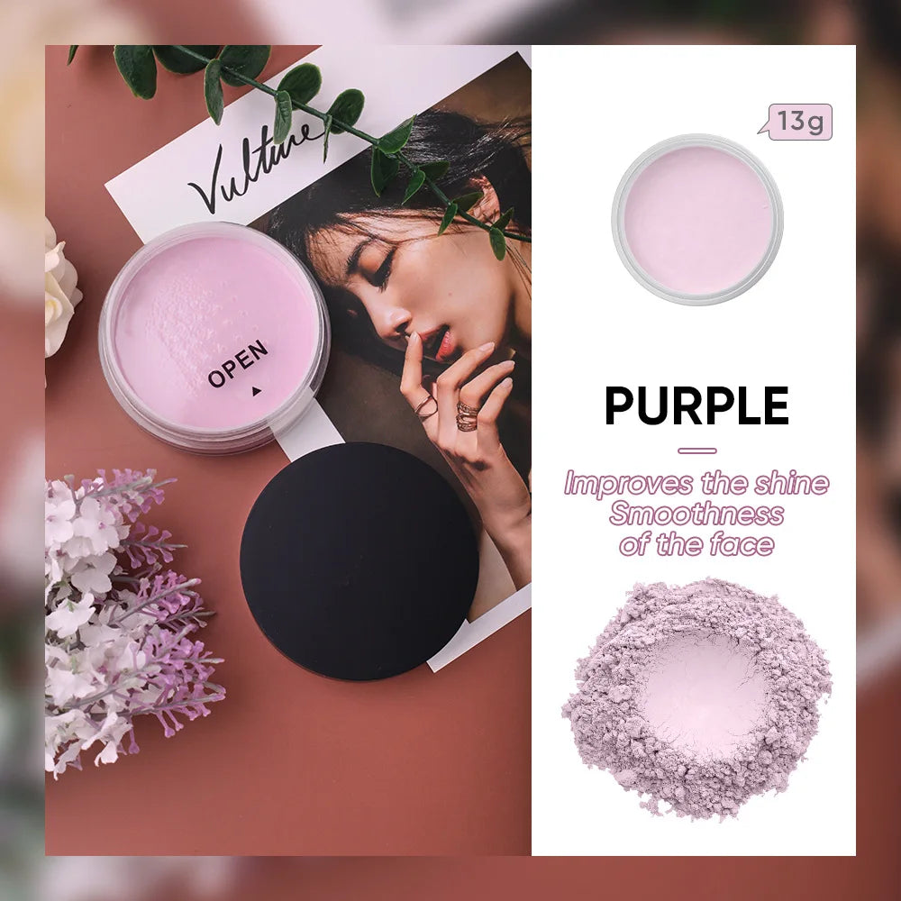 loose setting powder easy bake finishing powder oil control matte face cosmetic loose powder