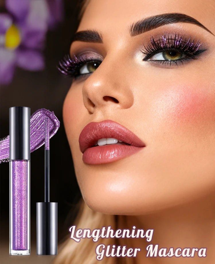 14 colors waterproof glitter mascara cruelty free makeup oil free lengthening chameleon mascara
