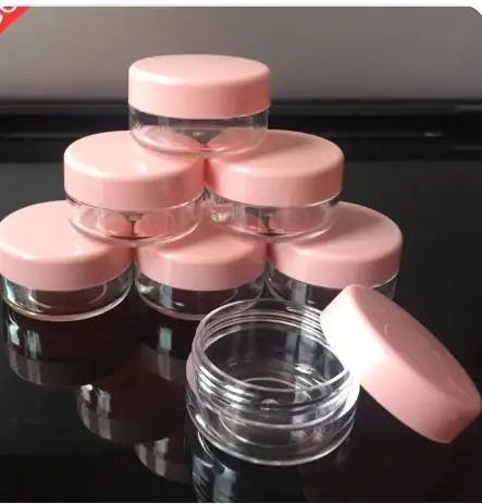 5g 10g 20g cream plastic tube shiny pink lid clear bottle 15g lip scrub empty container plastic jars