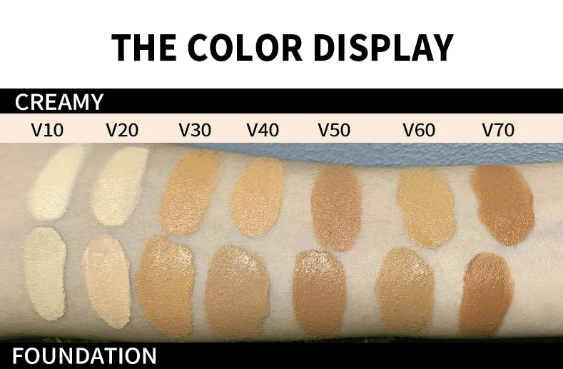 2 in 1 makeup liquid foundation with concealer palette vegan waterproof long lasting liquid foundation