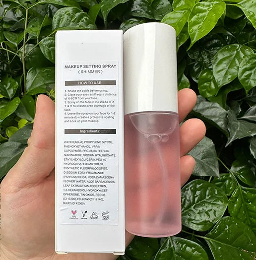 30ml 50ml 100ml long lasting waterproof oil control matte shimmer glitter makeup setting spray for all skin