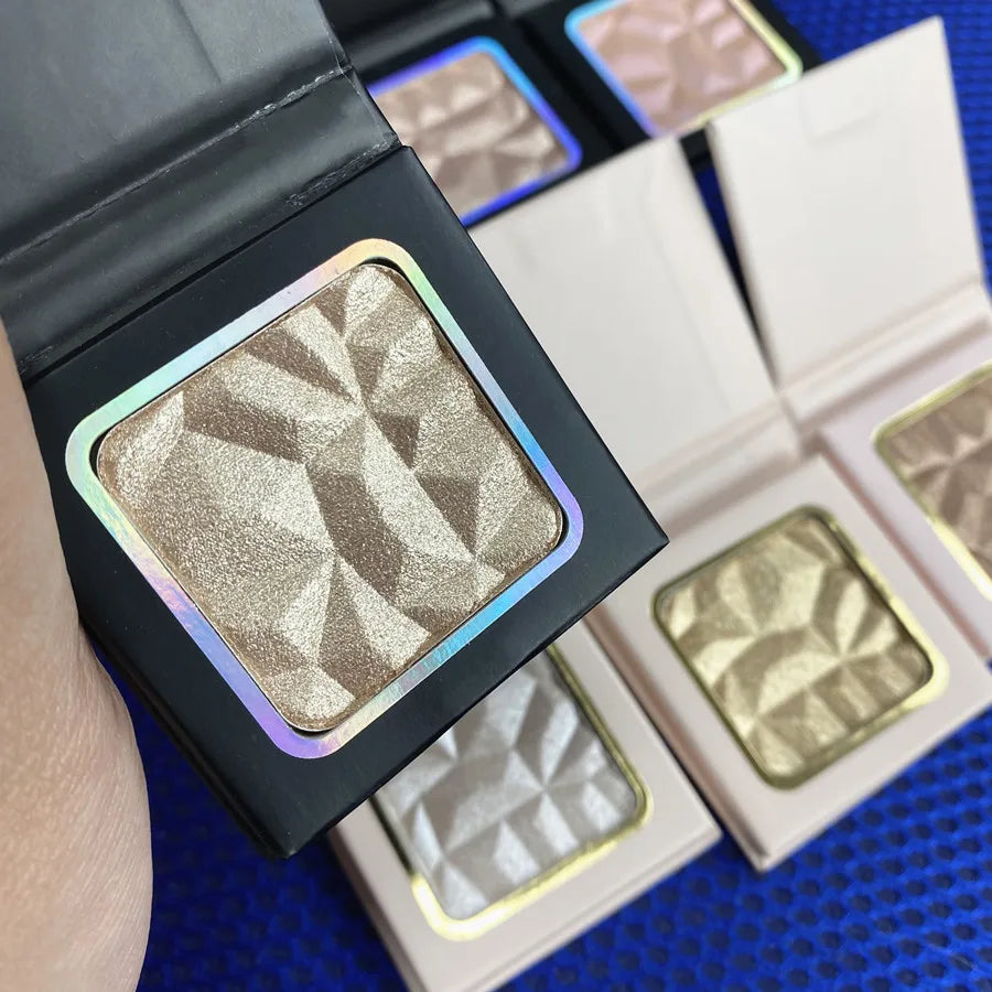 makeup vegan shimmer glitter highlighter powder cosmetics pigment highlighter loose setting powder