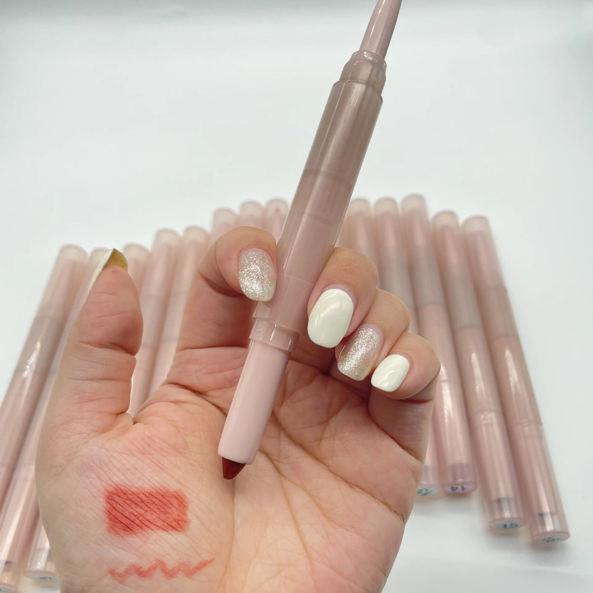 lip cosmetics 16 colors double head lipliner high pigmented long lasting vegan lip liner