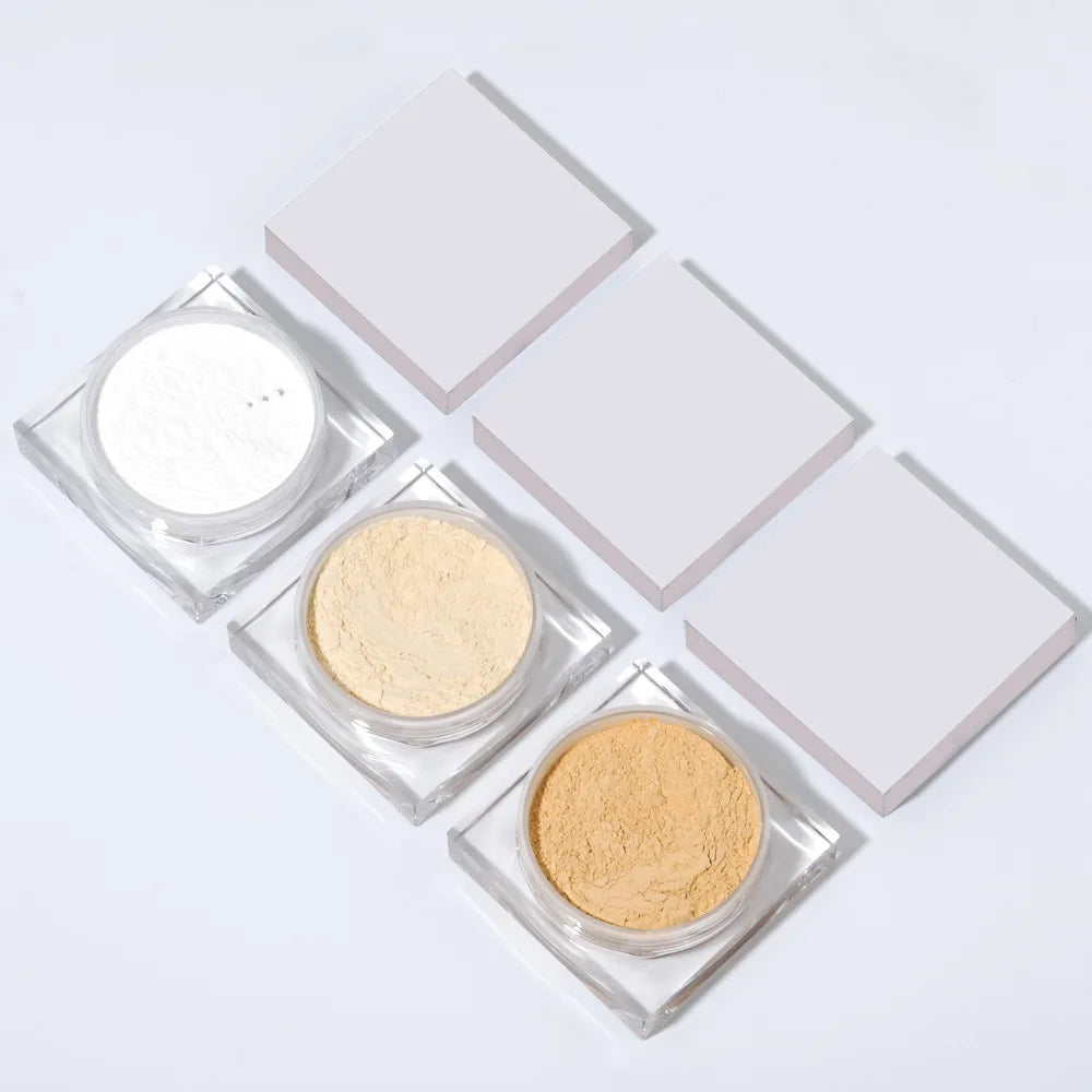 low moq face makeup setting powder waterproof oil control translucent banana loose setting powder