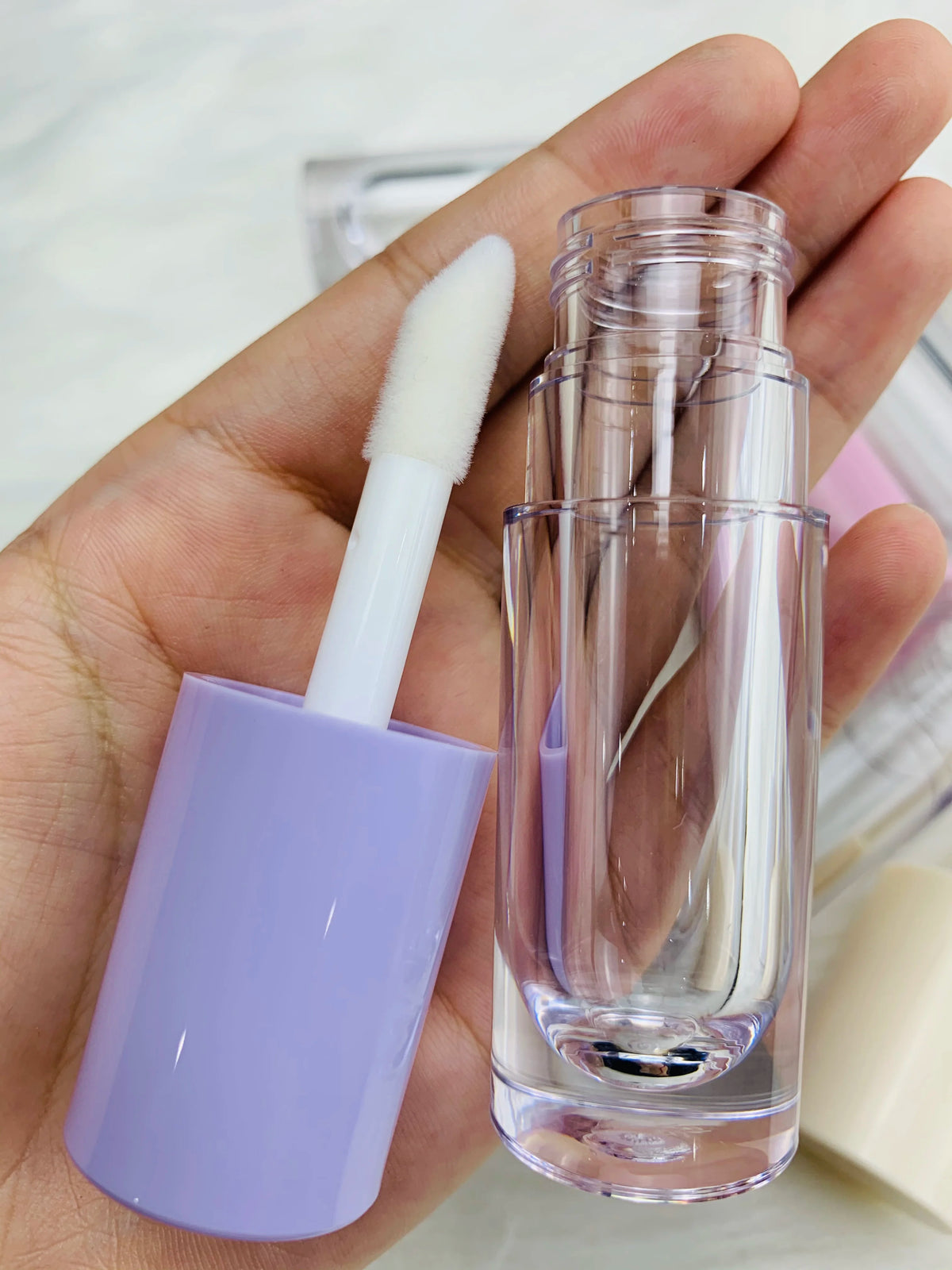thick applicator lip gloss jumbo containers tube clear lipgloss lipstick packaging lip gloss wand tubes