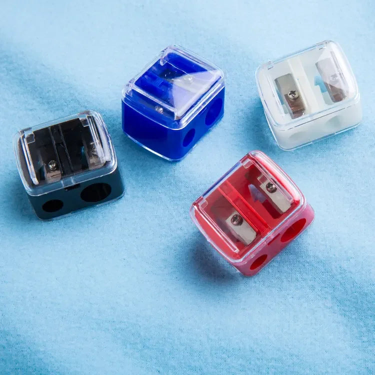 small body blade dual holes makeup tool cosmetic makeup pencil sharpener for eyebrow crayon lip liner eyeliner eyebrow p