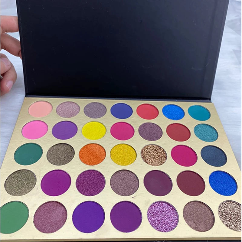 35-color cardboard eyeshadow palette